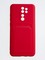 Накладка Soft touch с кармашком для Xiaomi Redmi Note 8 Pro красная - фото 55047