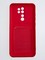 Накладка Soft touch с кармашком для Xiaomi Redmi Note 8 Pro красная - фото 55048
