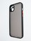 Накладка пластиковая с силиконовой окантовкой с защищенной камерой для iPhone 14 Plus черная - фото 55293
