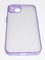 Накладка пластиковая с силиконовой окантовкой с защищенной камерой для iPhone 14 сиреневая - фото 55356
