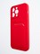 Накладка Soft touch с кармашком для Apple iPhone 14 Pro Max красная - фото 55793