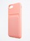 Накладка Soft touch с кармашком для Apple iPhone 6/7/8/SE 2020 розовая - фото 55853