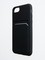 Накладка Soft touch с кармашком для Apple iPhone 6/7/8/SE 2020 черная - фото 55863