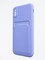 Накладка Soft touch с кармашком для Apple iPhone X/XS сиреневая - фото 55879