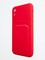 Накладка Soft touch с кармашком для Apple iPhone XR красная - фото 55887