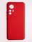 Накладка Silicone Cover (без логотипа, с защитой камеры) для Xiaomi Mi 12T красная