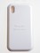 Накладка силиконовая Silicone Case (без логотипа) для Apple iPhone X/XS белая - фото 56359