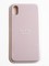 Накладка силиконовая Silicone Case (без логотипа) для Apple iPhone XS Max пудровая - фото 56409