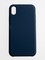 Накладка силиконовая Silicone Case (без логотипа) для Apple iPhone XS Max синяя - фото 56414