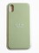 Накладка силиконовая Silicone Case (без логотипа) для Apple iPhone XR фисташковая - фото 56351