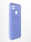 Накладка Soft touch с кармашком для Xiaomi Redmi 9C/10A сиреневая - фото 56698