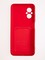 Накладка Soft touch с кармашком для Poco M5 красная - фото 57010