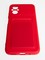 Накладка Soft touch с кармашком для Poco M5 красная - фото 57012