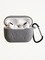 Чехол силиконовый для наушников Apple AirPods Pro 2 с логотипом и карабином серый - фото 57365