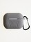 Чехол силиконовый для наушников Apple AirPods Pro 2 с логотипом и карабином серый - фото 57366