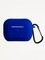 Чехол силиконовый для наушников Apple AirPods Pro 2 с логотипом и карабином синий - фото 57372