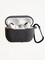 Чехол силиконовый для наушников Apple AirPods Pro 2 с логотипом и карабином темно-серый - фото 57398