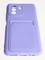 Накладка Soft touch с кармашком для Huawei Nova Y70 сиреневая - фото 58260
