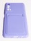 Накладка Soft touch с кармашком для Huawei P Smart 2021 сиреневая - фото 58267