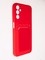 Накладка Soft touch с кармашком для Samsung Galaxy A14  красная - фото 58302
