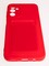 Накладка Soft touch с кармашком для Samsung Galaxy A14  красная - фото 58303