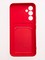 Накладка Soft touch с кармашком для Samsung Galaxy A54  красная - фото 57903