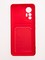 Накладка Soft touch с кармашком для Xiaomi Mi 12 Lite красная - фото 57915