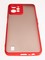 Накладка пластиковая с силиконовой окантовкой с защищенной камерой для Realme C31 красная - фото 58348