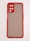 Накладка пластиковая с силиконовой окантовкой с защищенной камерой для Samsung Galaxy A54 красная