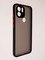 Накладка пластиковая с силиконовой окантовкой с защищенной камерой для Xiaomi Redmi A1 Plus/A2 Plus черная - фото 58036