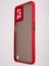 Накладка пластиковая с силиконовой окантовкой с защищенной камерой для Realme C31 красная - фото 58370