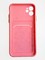 Накладка силиконовая Summer с кардхолдером для Apple iPhone 11 розовая - фото 59496
