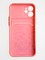 Накладка силиконовая Summer с кардхолдером для Apple iPhone 12 Mini розовая - фото 59510