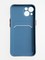 Накладка силиконовая Summer с кардхолдером для Apple iPhone 13 синяя - фото 58888