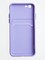 Накладка силиконовая Summer с кардхолдером для Apple iPhone 6/6S сиреневая - фото 58941