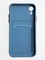 Накладка силиконовая Summer с кардхолдером для Apple iPhone XR синяя - фото 58971