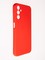Накладка Silicone Cover (без логотипа, с защитой камеры) для Samsung Galaxy A14 красная - фото 61158