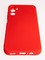 Накладка Silicone Cover (без логотипа, с защитой камеры) для Samsung Galaxy A14 красная - фото 61159