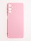 Накладка Silicone Cover (без логотипа, с защитой камеры) для Samsung Galaxy A14 розовая