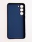 Накладка Silicone Cover (без логотипа, с защитой камеры) для Samsung Galaxy S23 Plus синяя - фото 61216
