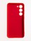 Накладка Silicone Cover (без логотипа, с защитой камеры) для Samsung Galaxy S23 красная - фото 61248