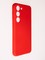 Накладка Silicone Cover (без логотипа, с защитой камеры) для Samsung Galaxy S23 красная - фото 61249