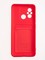 Накладка Soft touch с кармашком для Xiaomi Redmi 12C красная - фото 61866