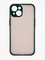 Накладка пластиковая с силиконовой окантовкой с защищенной камерой для iPhone 15 зеленая - фото 62648