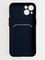 Накладка силиконовая Winter с кардхолдером для Apple iPhone 13 синяя - фото 62709