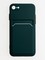 Накладка силиконовая Winter с кардхолдером для Apple iPhone 7/8/SE 2020 зеленая - фото 62714
