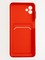 Накладка силиконовая Winter с кардхолдером для Samsung Galaxy A04 красная - фото 62763