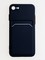 Накладка силиконовая Winter с кардхолдером для Apple iPhone 7/8/SE 2020 синяя - фото 63977