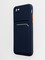 Накладка силиконовая Winter с кардхолдером для Apple iPhone 7/8/SE 2020 синяя - фото 63979