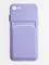 Накладка силиконовая Winter с кардхолдером для Apple iPhone 7/8/SE 2020 сиреневая